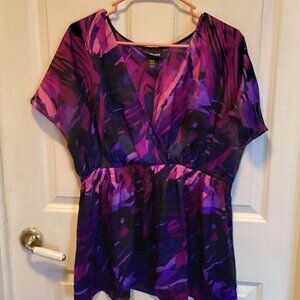Lane Bryant short sleeve blouse